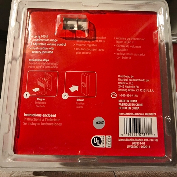 Utilitech Wireless Doorbell #0568971 - Picture 2 of 6